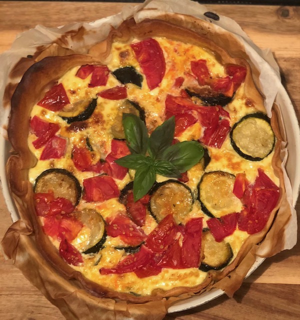 Tarte courgette et fromage de chèvre