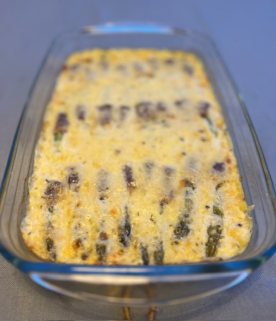 Gratin d&rsquo;asperges vertes