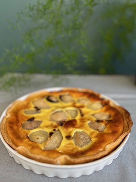 Tarte aux poires au chocolat