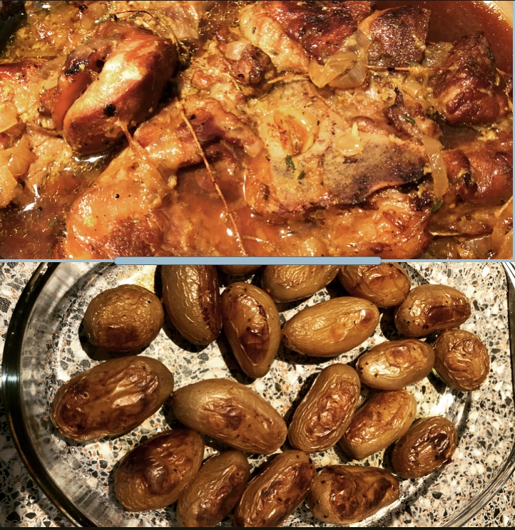 Jarret de veau au four.
