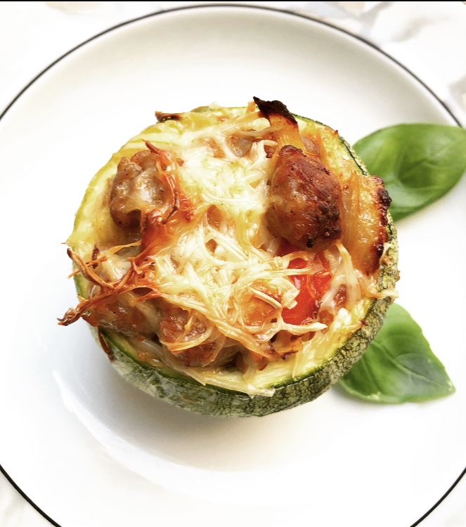 Courgette ronde farcie