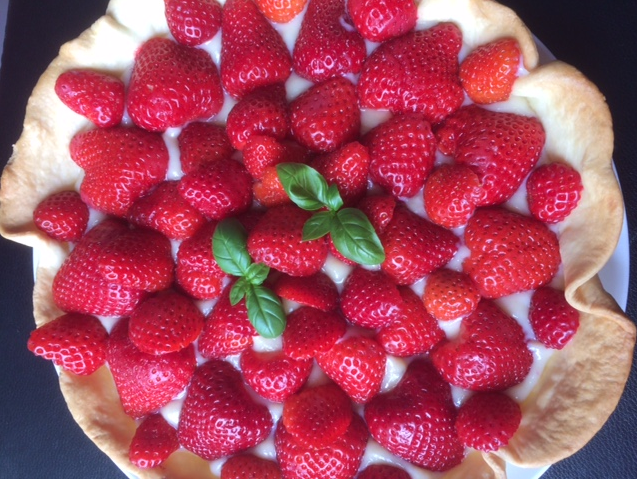 Tarte aux fraises.